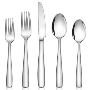 Homikit Set de Tacamuri, 30 Piese, din Otel Inoxidabil, Design Elegant, pentru 6 Persoane - Argintiu