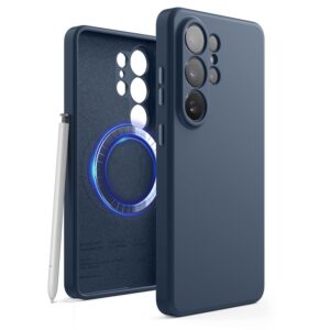 Husă magnetică din silicon elago pentru Samsung Galaxy S26 Ultra, MagSafe – albastru închis