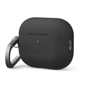 Husă din silicon elago pentru AirPods Pro 3, rezistentă la șocuri – neagră