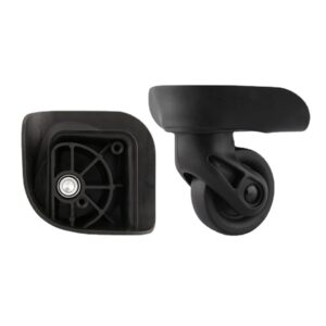 GUGULUZA Roti de Schimb pentru Valize Soft-Shell si Hard-Shell, Bagaje si Genti de Calatorie, Perechi, Negru (W237)
