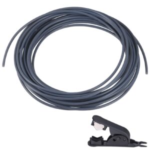 Tub Bowden din PTFE, 4x2,5mm, 10m, Compatibil cu Filament de 1,75mm, cu Cutter - Gri
