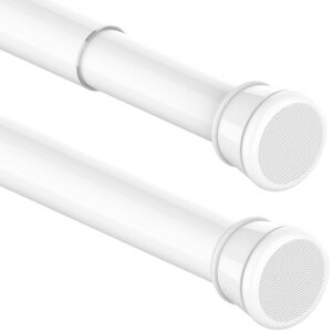 Bara pentru Perdea de Dus, Bara de 300 cm Lungime, Bara de Dus fara Gaurire, Bara Telescopica Extensibila pentru Baie si Dormitor, Negru (85-280 cm, O32 mm)