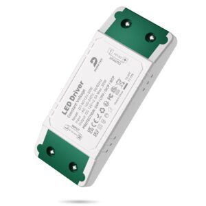 DUSKTEC Transformator 230V la 12V, Sursa de Alimentare LED 30W, Transformator Driver LED 12V DC, Sursa de Alimentare in Comutatie pentru Driver LED in Curent Continuu 2,5A, Sursa de Tensiune Continua pentru Iluminat LED Spot si Banda de 12V
