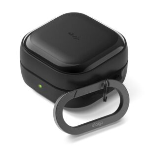 Husă din TPU elago pentru Galaxy Buds 4/4 Pro, cu carabină – neagră