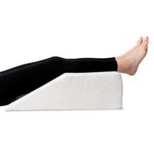 Dreamzie Perna Ergonomica pentru Circulatie Venoasa, Perna de Ridicare a Picioarelor, Fabricata in UE, Certificat OEKO-TEX - Perna pentru Picioare din Spuma cu Memorie - Suport pentru Picioare Respirabil, Lavabil, Hipoalergenic