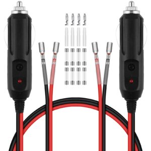 Fisa Bricheta Auto 12V/24V, Set de 2, cu LED si Sigurante - 28cm