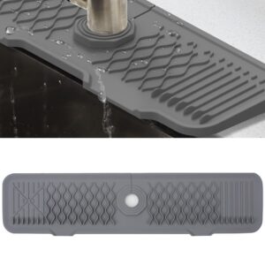 Covoras din Silicon Absorbant pentru Scurgere langa Robinet, Protectie Anti-Stropire - Gri 61 cm