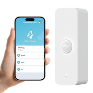 Senzor pentru Cutia Postala, Senzor de Miscare WiFi, Detector de Miscare Inteligent pentru Securitatea Locuintei, Senzor de Miscare Wireless cu Monitorizare la Distanta prin Aplicatie, Compatibil cu Tuya