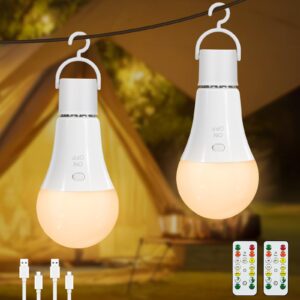 Bec Reincarcabil cu Telecomanda - Lampa de Camping cu Reglare a Intensitatii 7W, 3 Culori